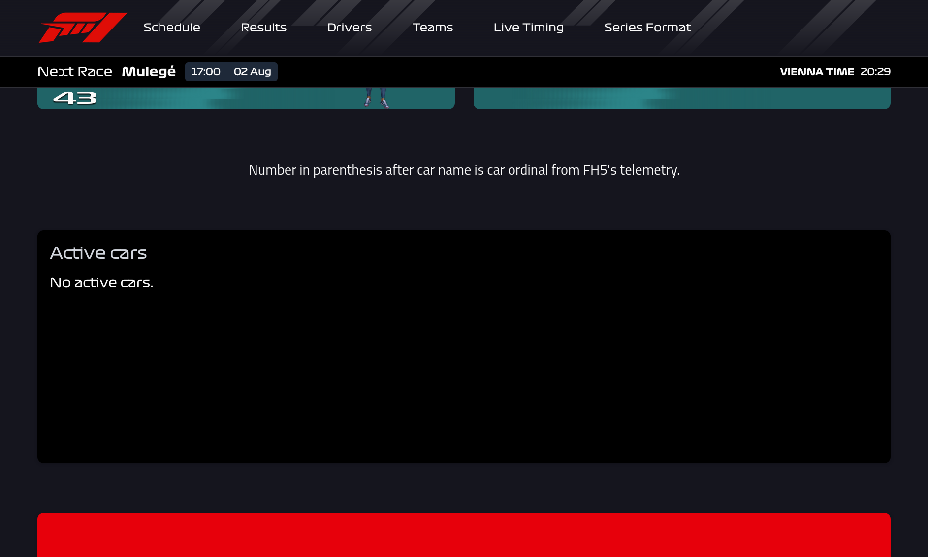 Drivers page